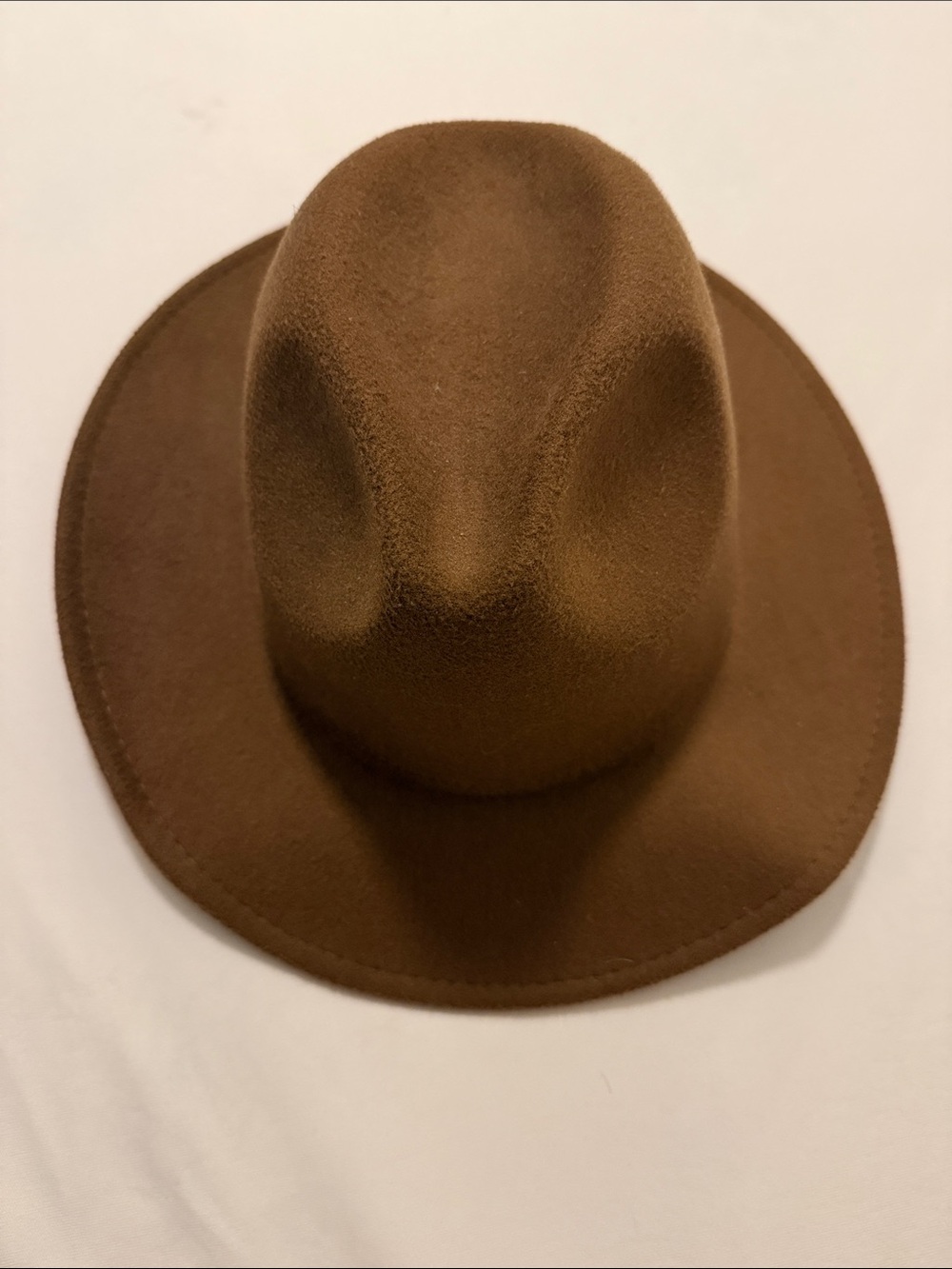 Classic Brown Felt cowgirl  Hat - one size